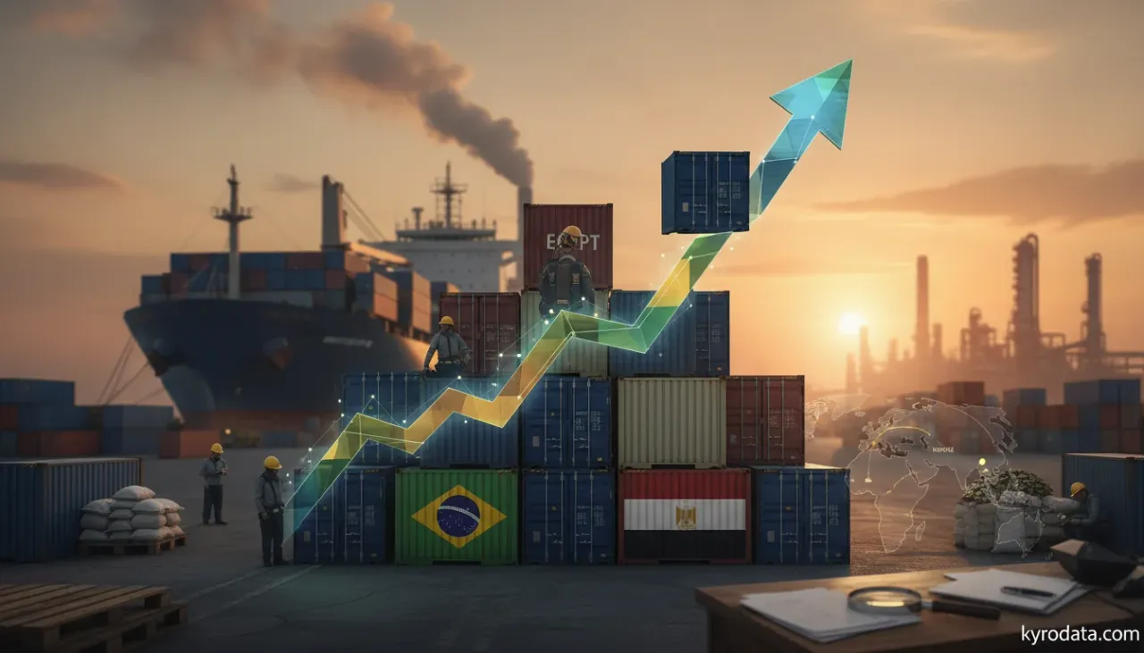 Importação de centrifugadores do Egito cresce 48% em 2025