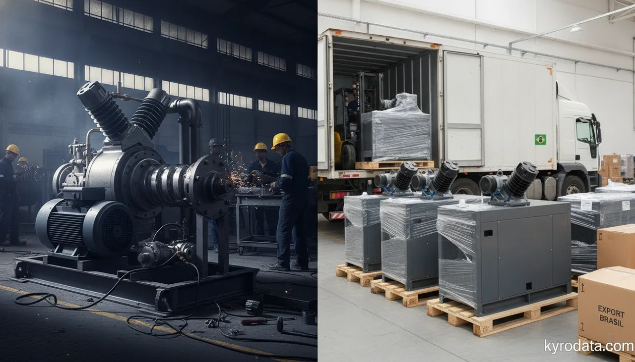 Compressores: FOB mais que dobra com volume quase estável