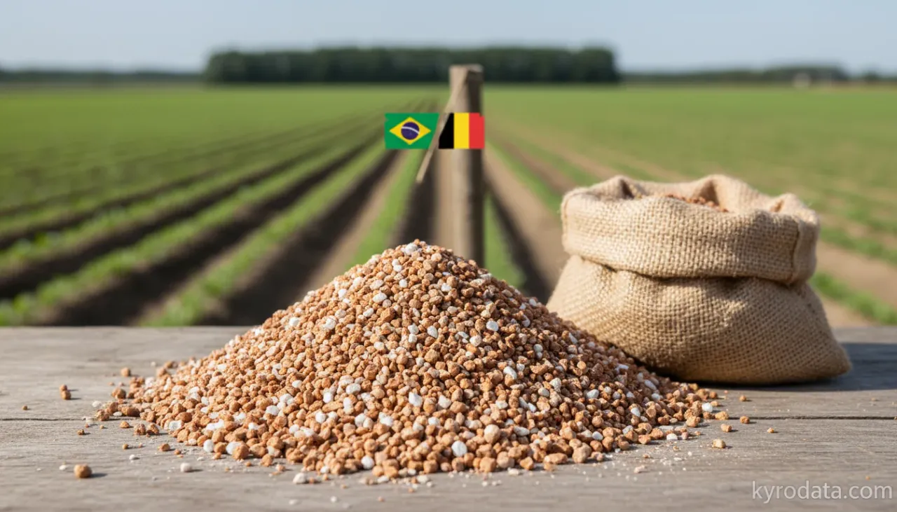 Brasil multiplica em 10× a compra de fertilizante belga nos últimos anos